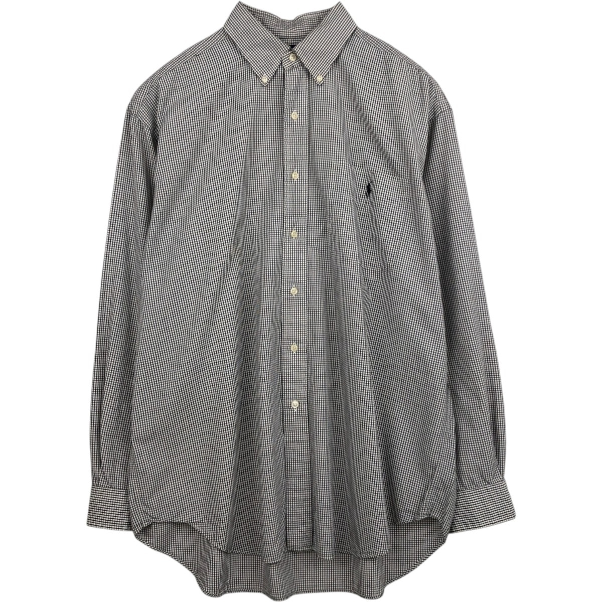 古着 ラルフローレン Ralph Lauren BLAIRE ギンガムチェック 長袖 ボタンダウンチェックシャツ メンズL相当/eaa628997
