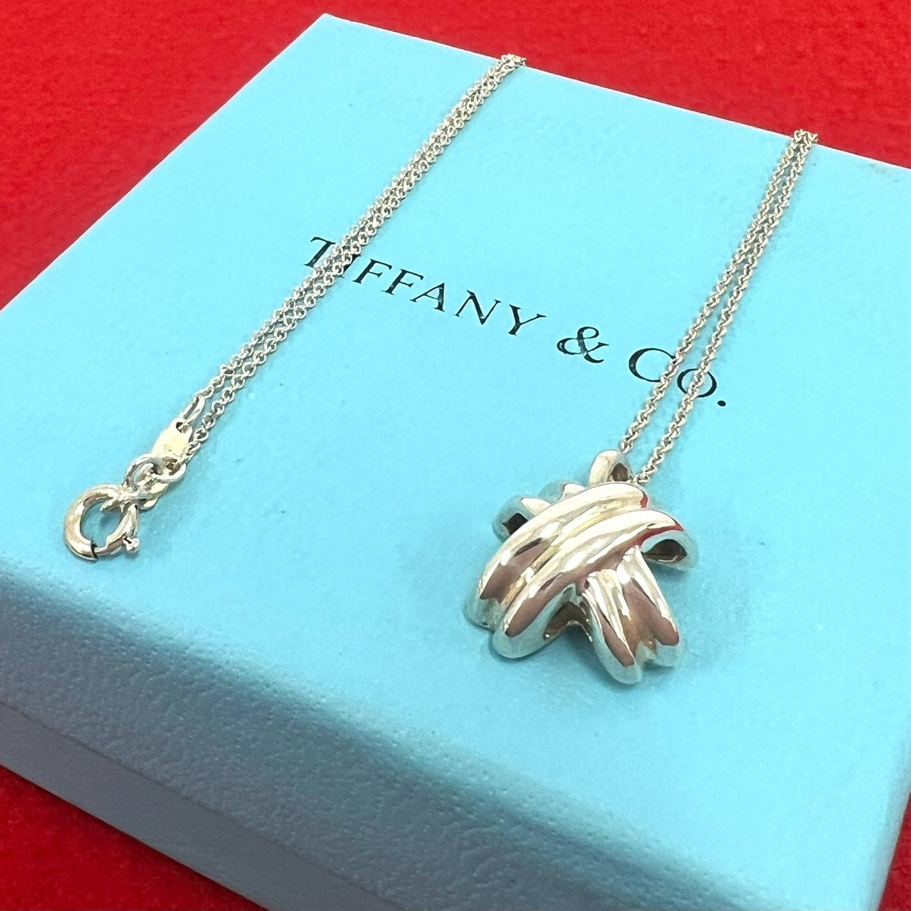 TIFFANY&Co. ティファニー シグネチャー クロス ネックレス シルバー925 ネックレス シルバー
24532