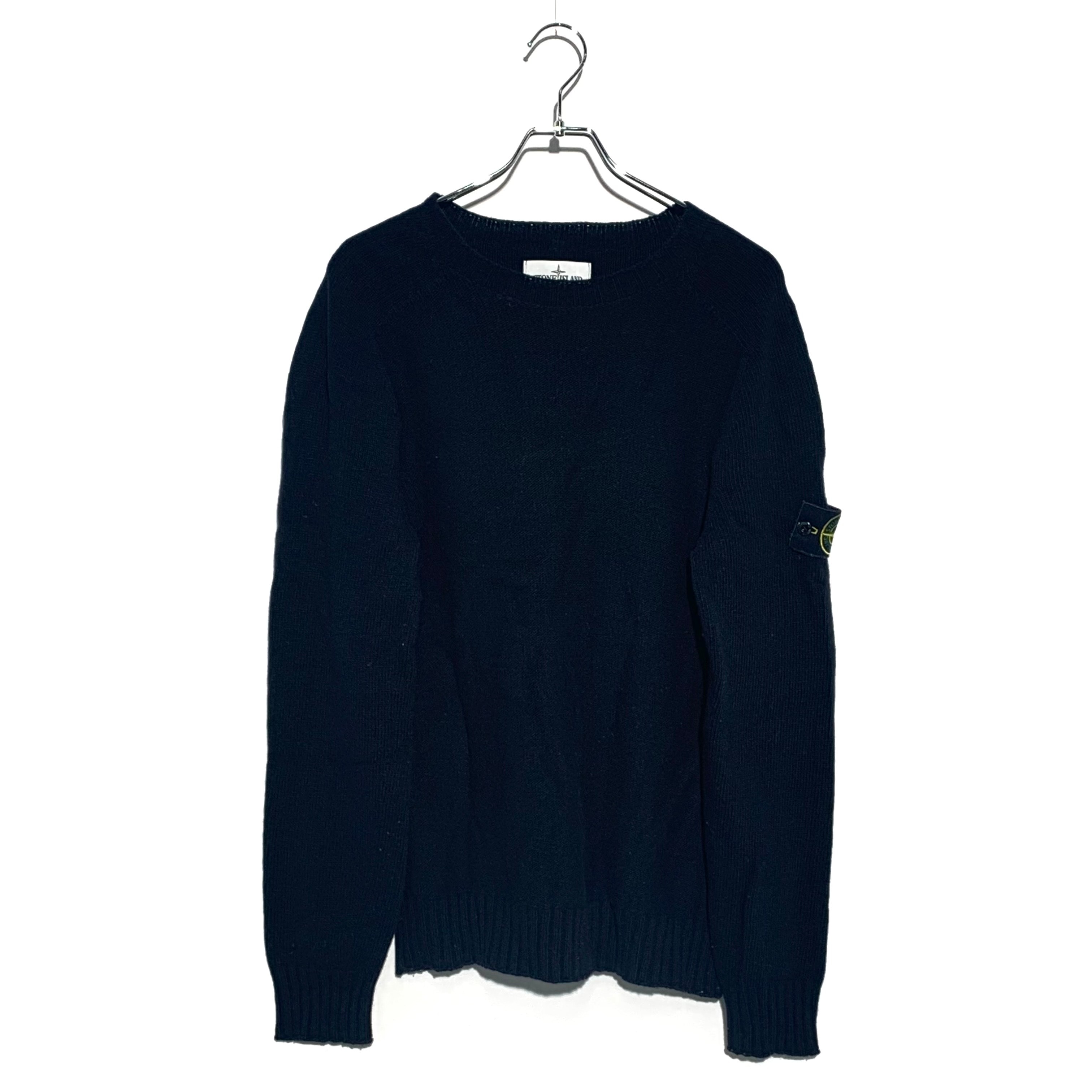Stone Island Lambswool Crew Knit Black