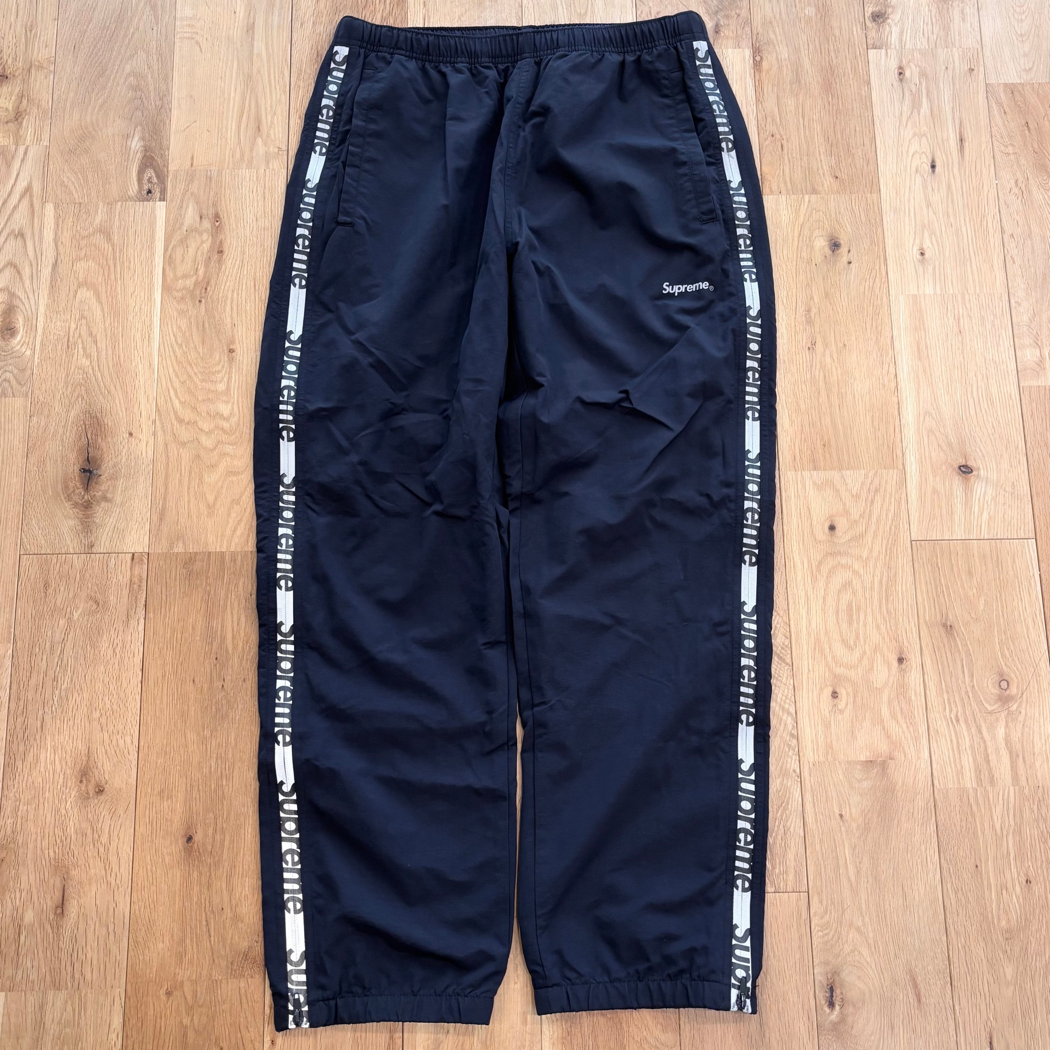 Supreme Reflective Zip Track Pant "Black"