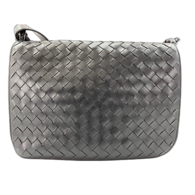 ボッテガヴェネタ BOTTEGAVENETA メッセンジャーバッグ レザー【中古】