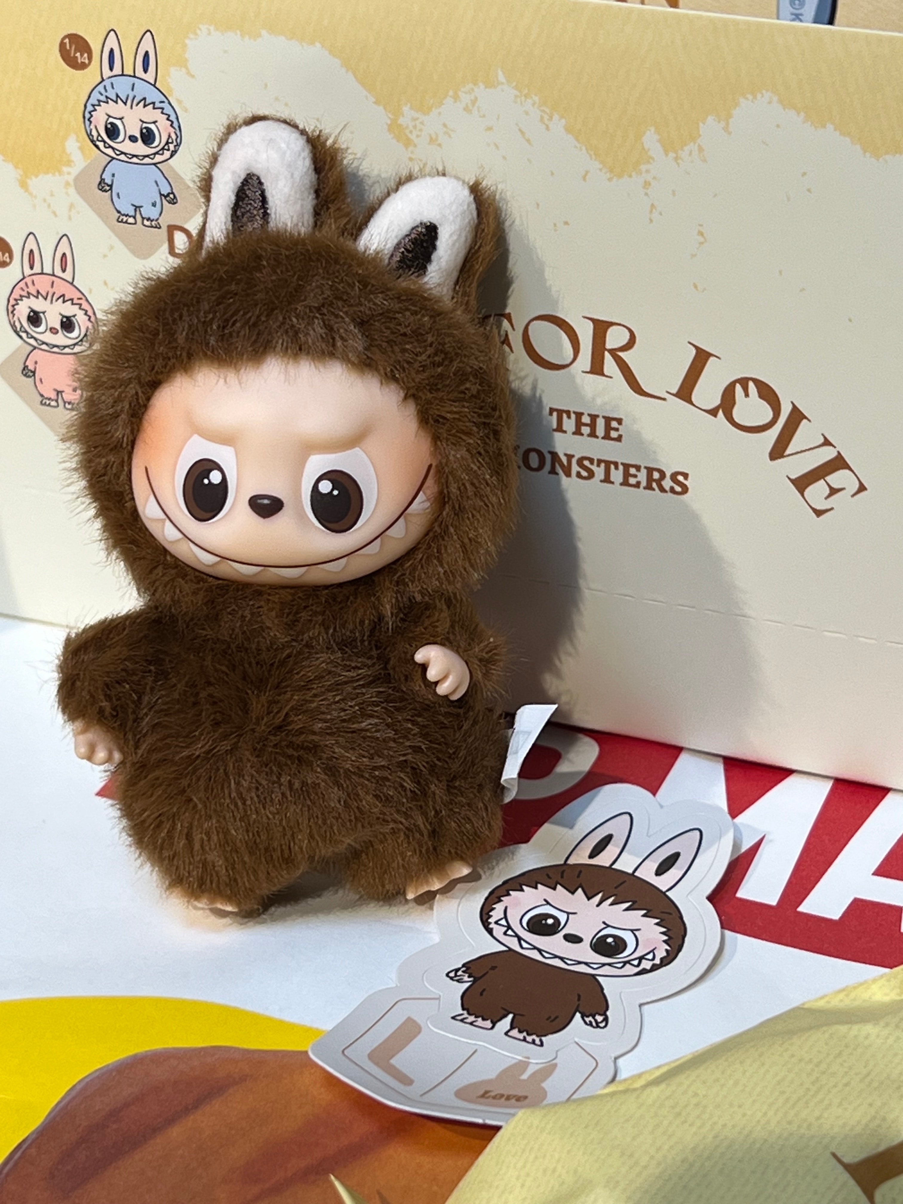 POP MART THE MONSTERS (LABUBU) Pin for Love Series-Vinyl Plush Pendant (A-M) L