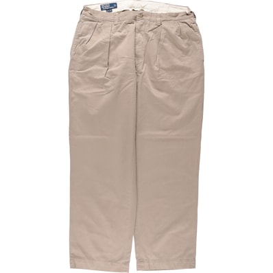 古着 ラルフローレン Ralph Lauren POLO by Ralph Lauren ANDREW PANT ツータック チノパンツ メンズw36相当/eaa571559