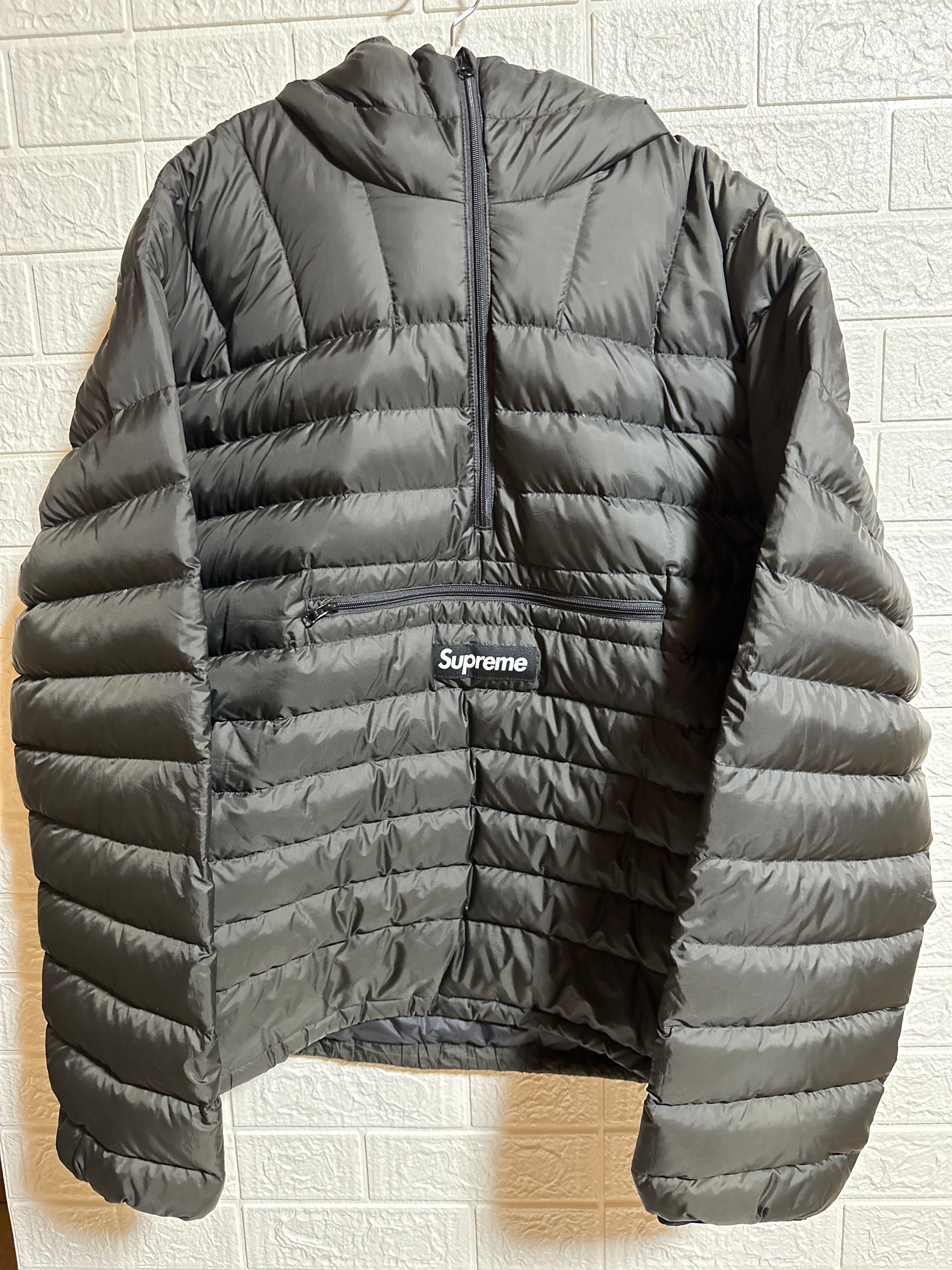 Supreme Micro Down Half Zip Hooded Pullover 