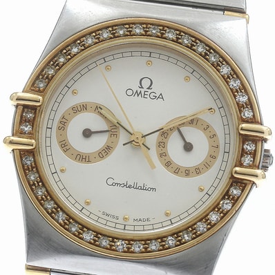 オメガ コンステレーション デイデイト ダイヤベゼル メンズ 【中古】