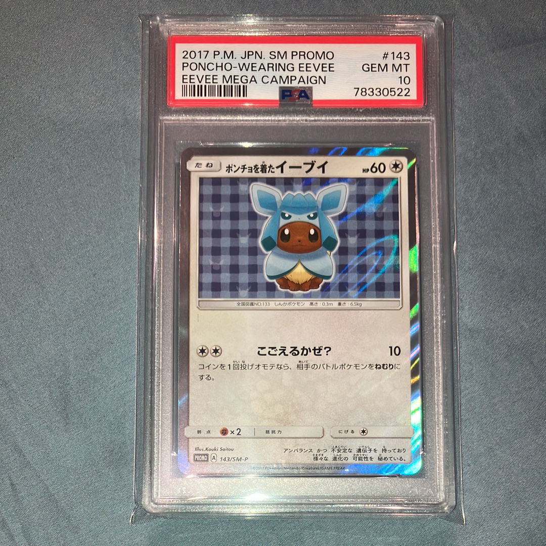 ポンチョを着たイーブイ: プロモ[SM-P 143](プロモーションカード「SM