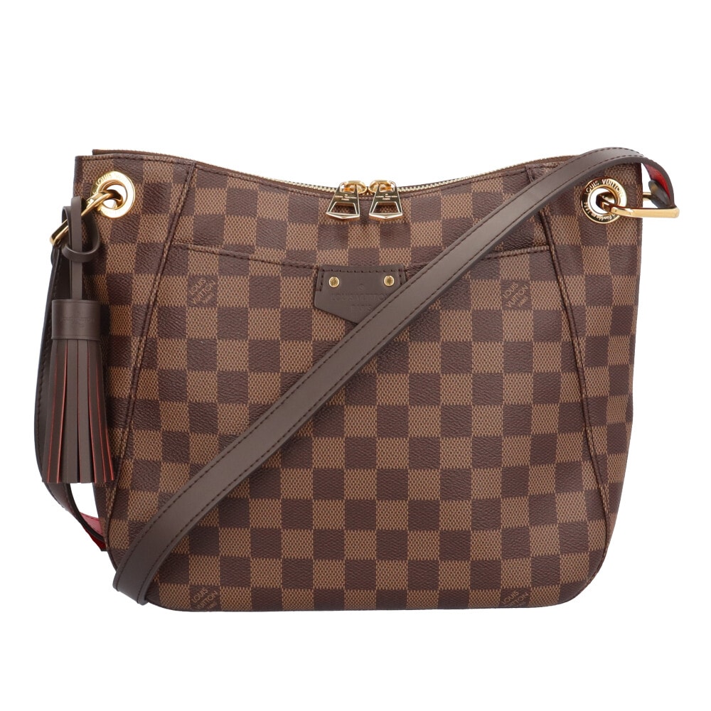 ルイヴィトン サウスバンク ダミエ ショルダーバッグ ダミエキャンバス N42230 ブラウン レディース LOUIS VUITTON  中古