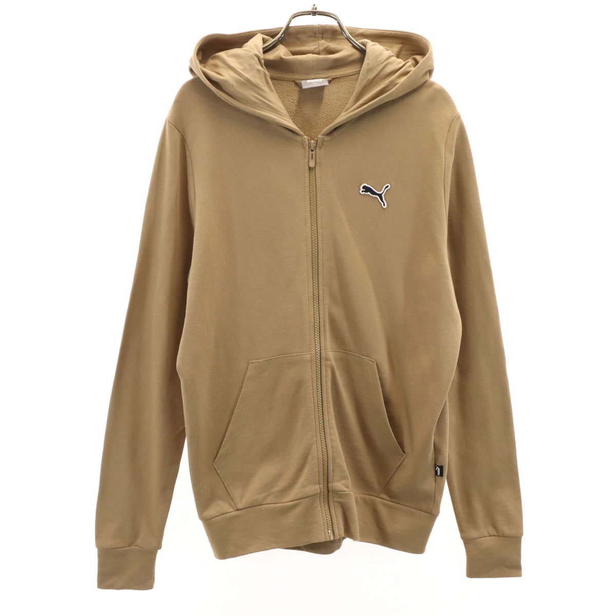 PUMA プーマ 長袖 スウェット ジップパーカー S モカブラウン