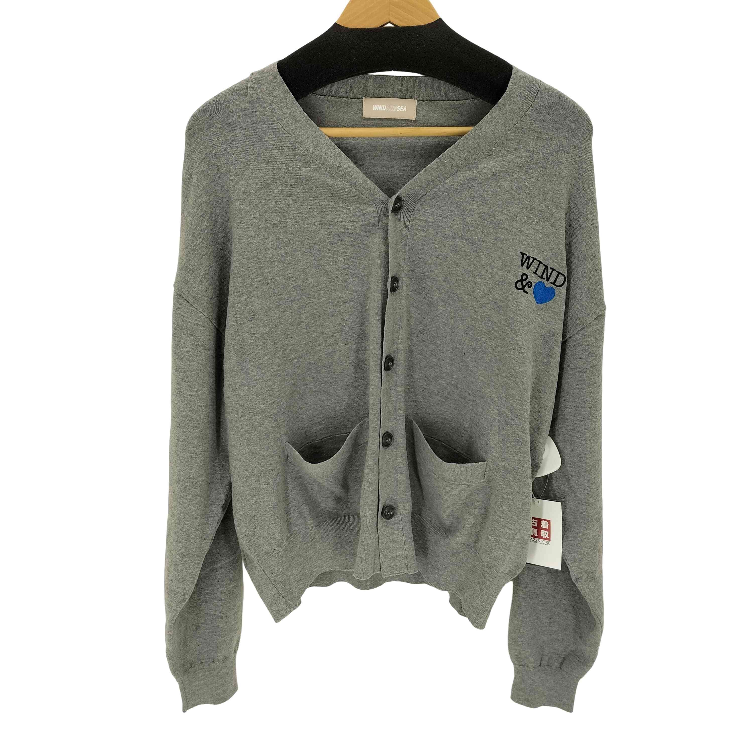 KNIT CARDIGAN GRAY【1142321821250】