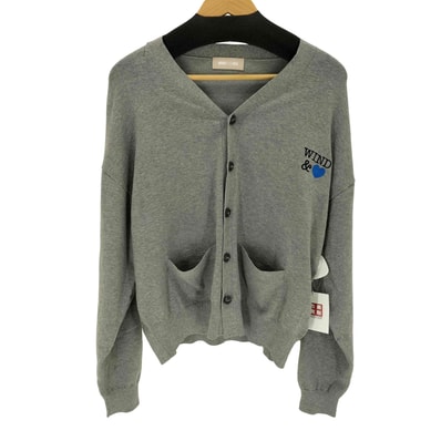KNIT CARDIGAN GRAY【1142321821250】