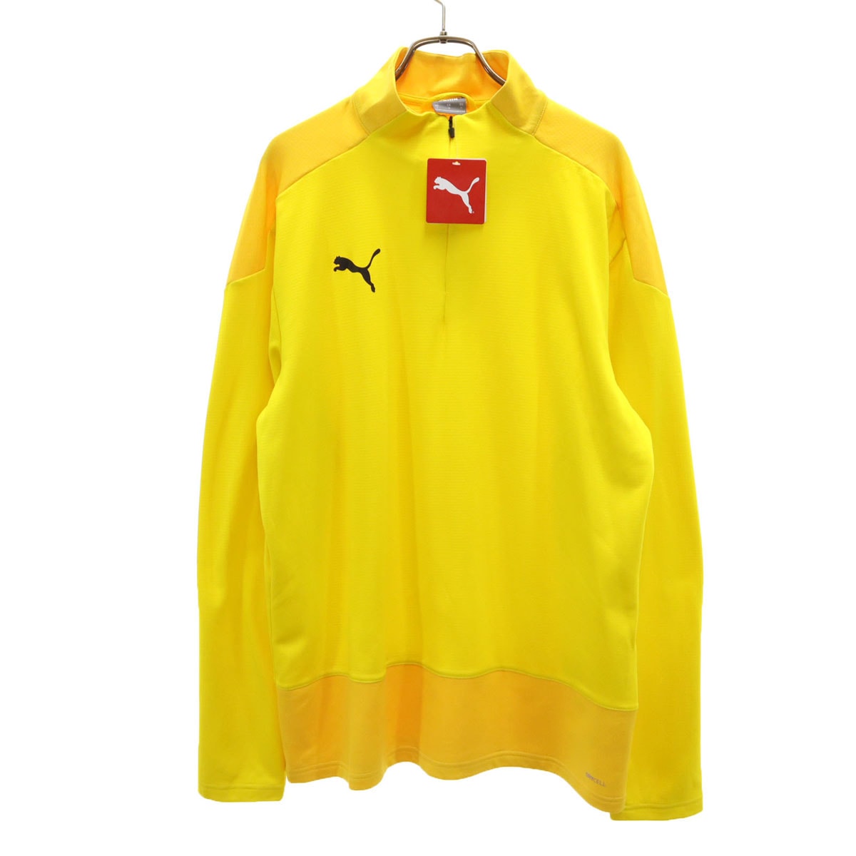 未使用 PUMA プーマ トレーニング 長袖 teamGOAL 23 ハーフジップ ウェア L イエロー