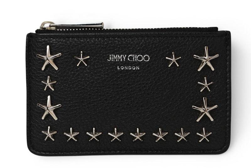 【新品】ジミーチュウ NANCY キーケース ブラック スタッズ レザー レア B (目立った傷や汚れなし)】ジミーチュウ キーケース/コインケース