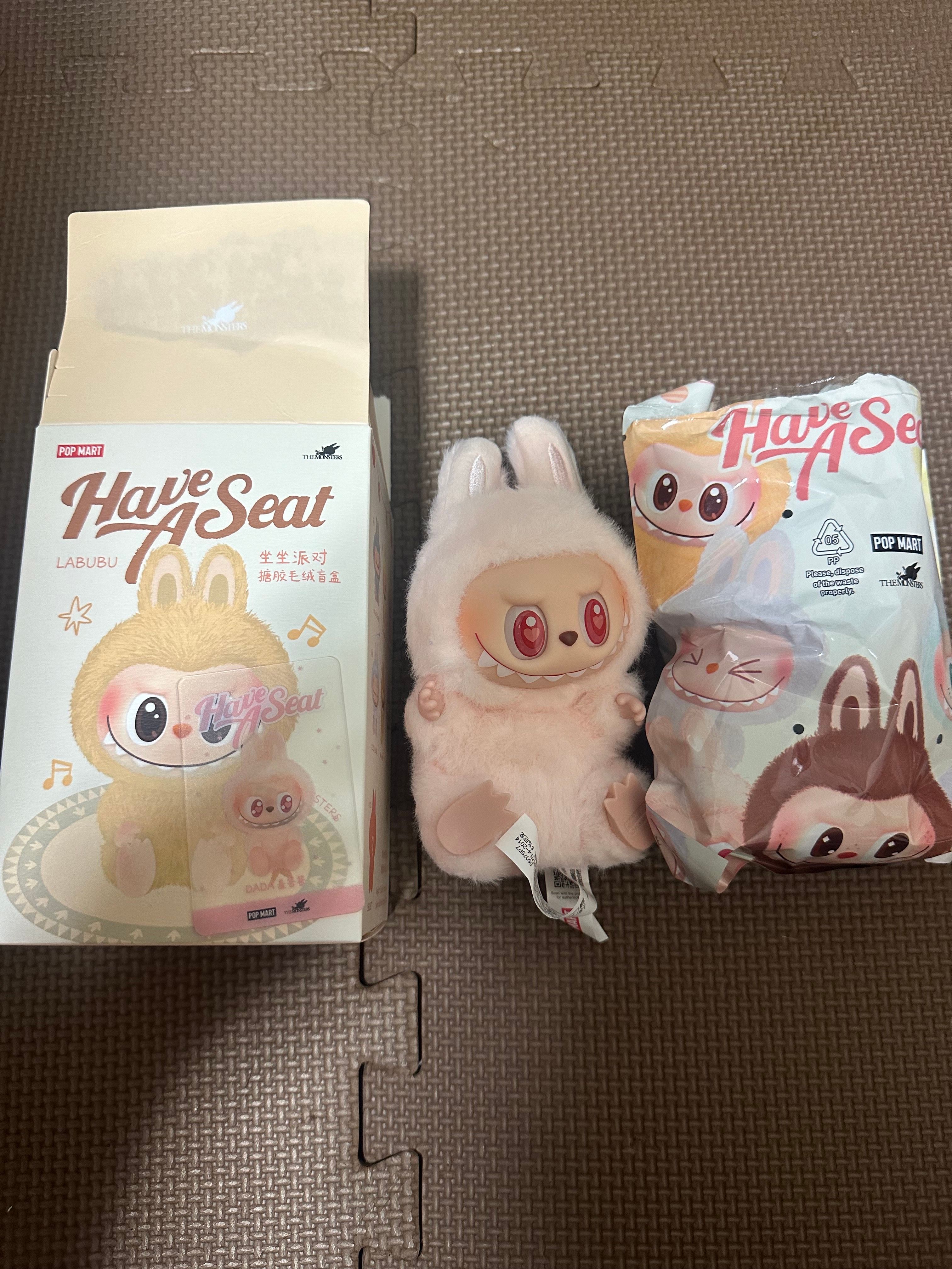 POP MART THE MONSTERS (LABUBU) Have a Seat Plush Series DADA