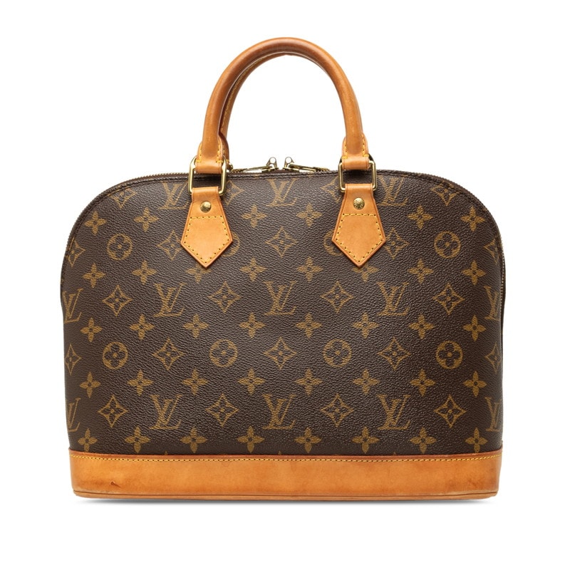 ルイ ヴィトン モノグラム アルマPM 旧型 ハンドバッグ M51130 ブラウン PVC レザー レディース LOUIS VUITTON 中古