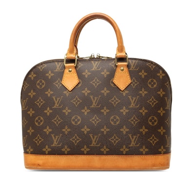ルイ ヴィトン モノグラム アルマPM 旧型 ハンドバッグ M51130 ブラウン PVC レザー レディース LOUIS VUITTON 中古