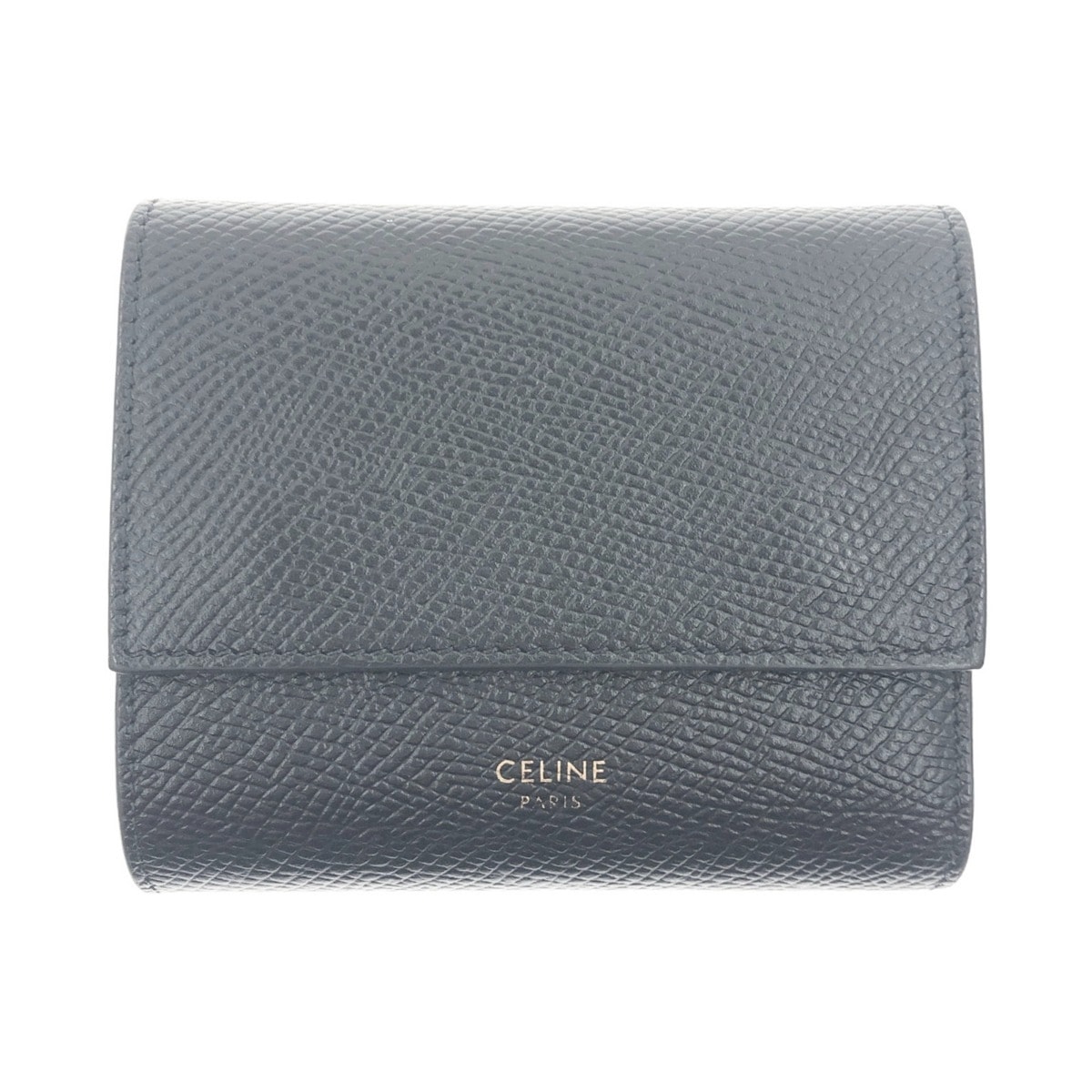 CELINE セリーヌ スモール トリフォールドウォレット 三つ折り財布 ブラック