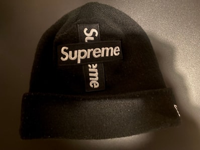 Supreme New Era® Cross Box Logo Beanie "Black"