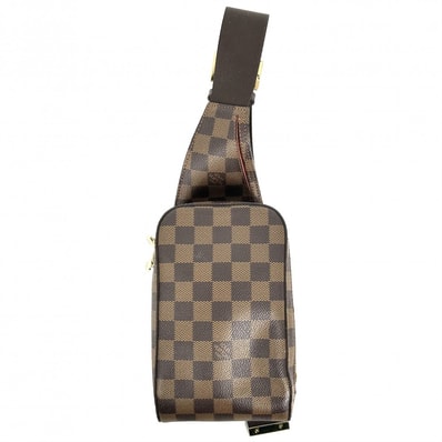 LOUIS VUITTON ルイヴィトン ボディバッグ ダミエ ジェロニモス ウエストポーチ 斜め掛け Geronimos 鞄 かばん N51994 ブラウン 茶 ゴールド金具 メンズ【中古品】