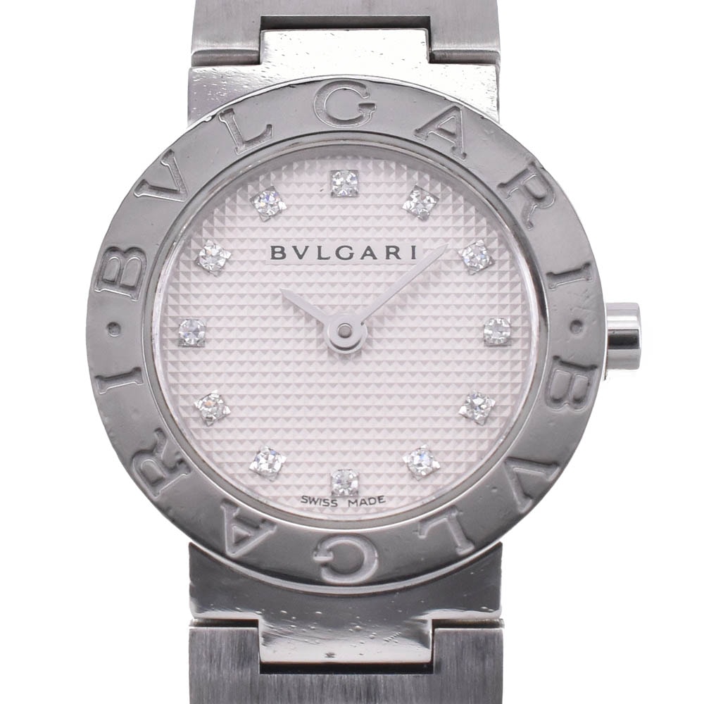 値下 ブルガリ BVLGARI BB23SS ブルガリブルガリ 12P ダイヤモンド クォーツ レディース 良品 M#142949