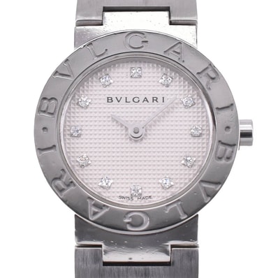 値下 ブルガリ BVLGARI BB23SS ブルガリブルガリ 12P ダイヤモンド クォーツ レディース 良品 M#142949