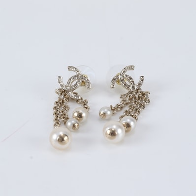 ■極美品 シャネル B25 A フェイクパール ココマーク アクセサリー