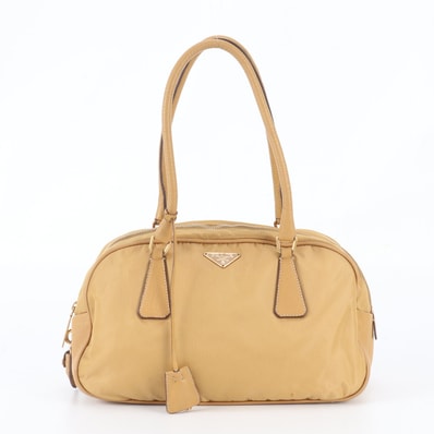■美品 プラダ テスート ナイロントライアングルロゴショルダーバッグ