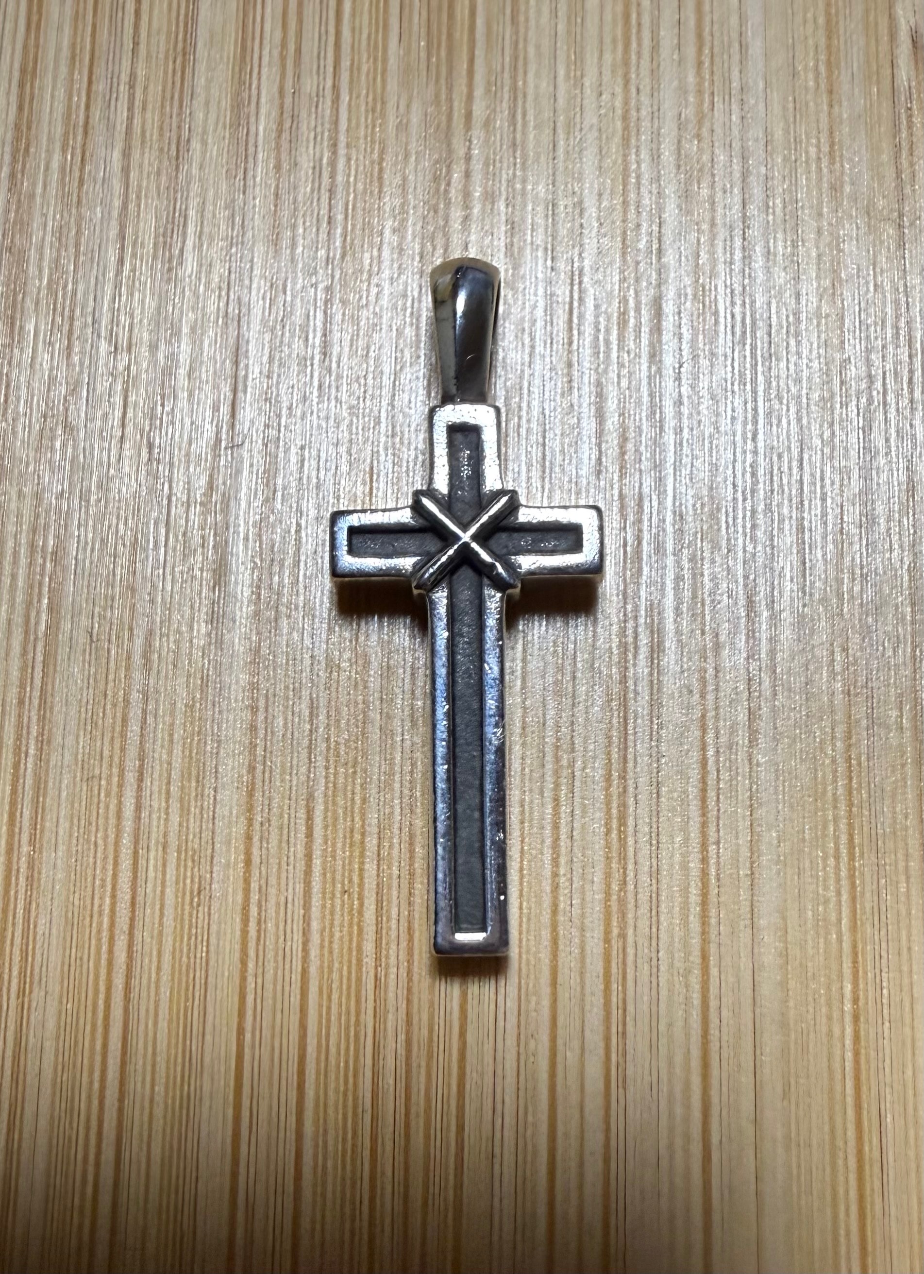 Chrome Hearts Small Maple Thorpe Cross Pendant Top "Silver"