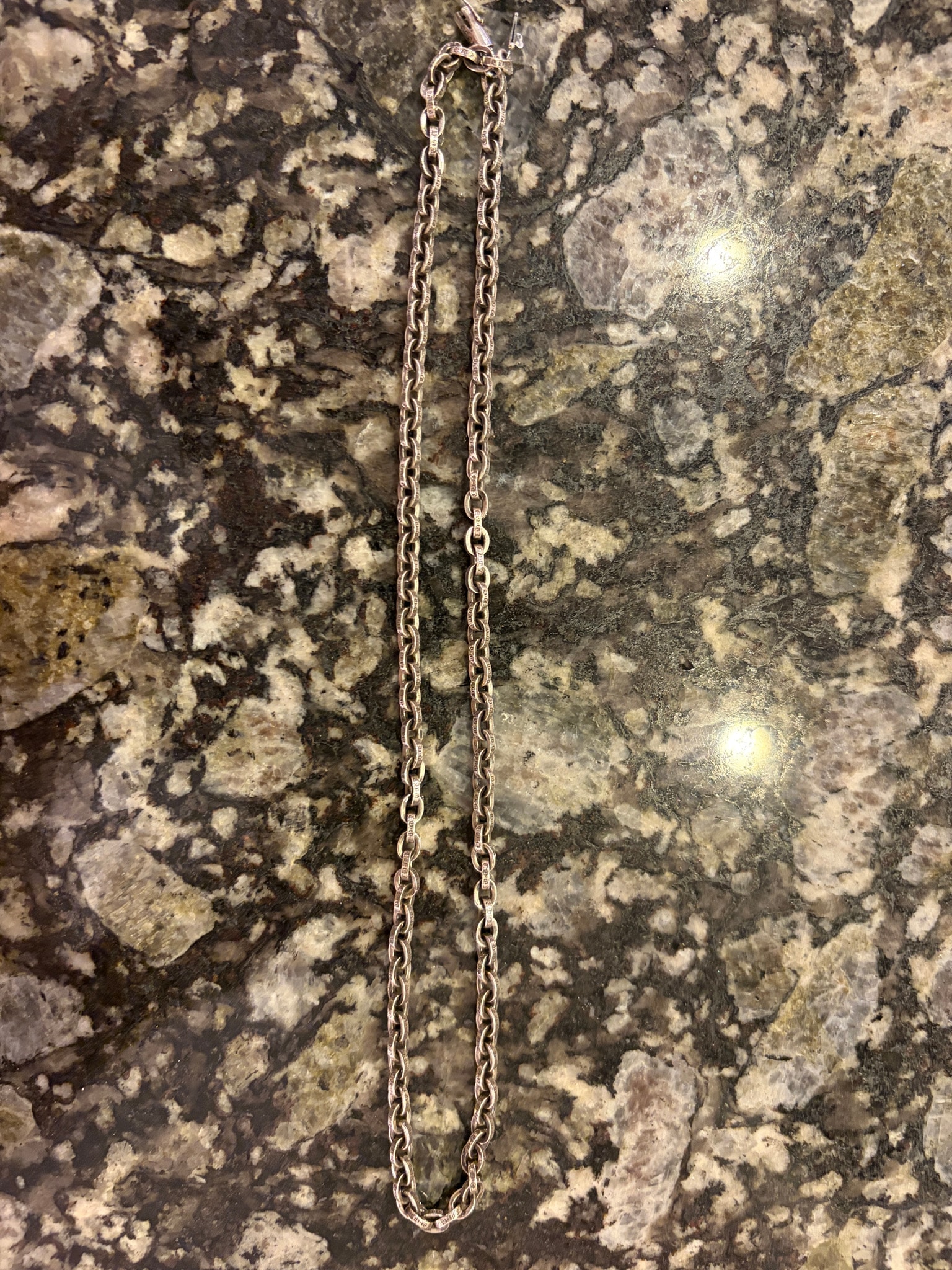 Chrome Hearts Paper Chain Necklace "Silver"
