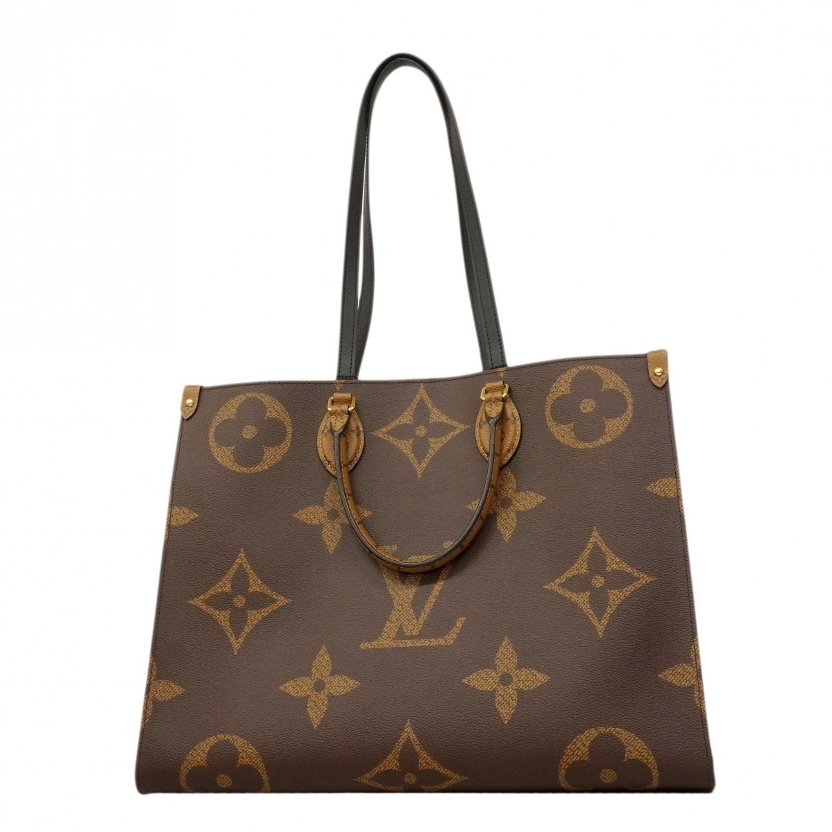 【6dd4040】ルイヴィトン トートバッグ モノグラム・ジャイアント リバース オンザゴ―GM M44576 ブラウン 2wayバッグ【中古】レディース