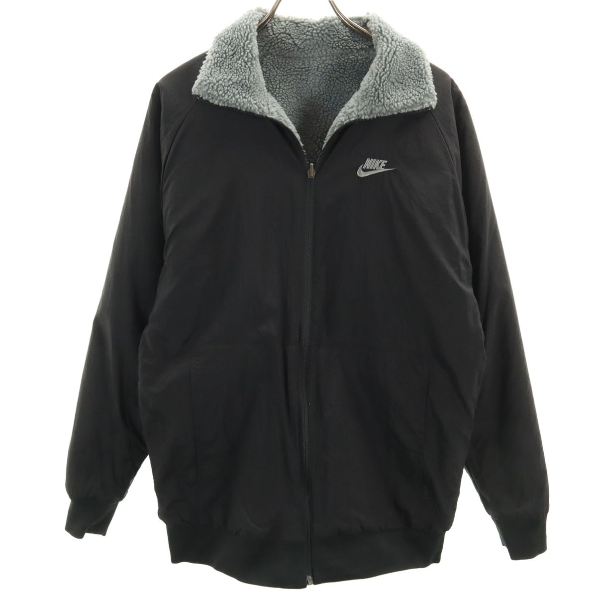 NIKE ナイキ ジップジャケット M ブラック 裏ボア リバーシブル