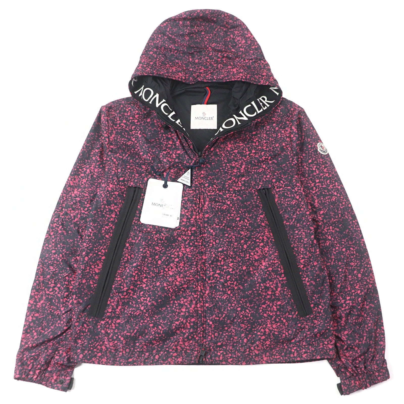未使用品 モンクレール
 マウンテンパーカー SIAGNE GIUBBOTTO ピンク ネイビー メンズ 2 F10911B72600 539UR