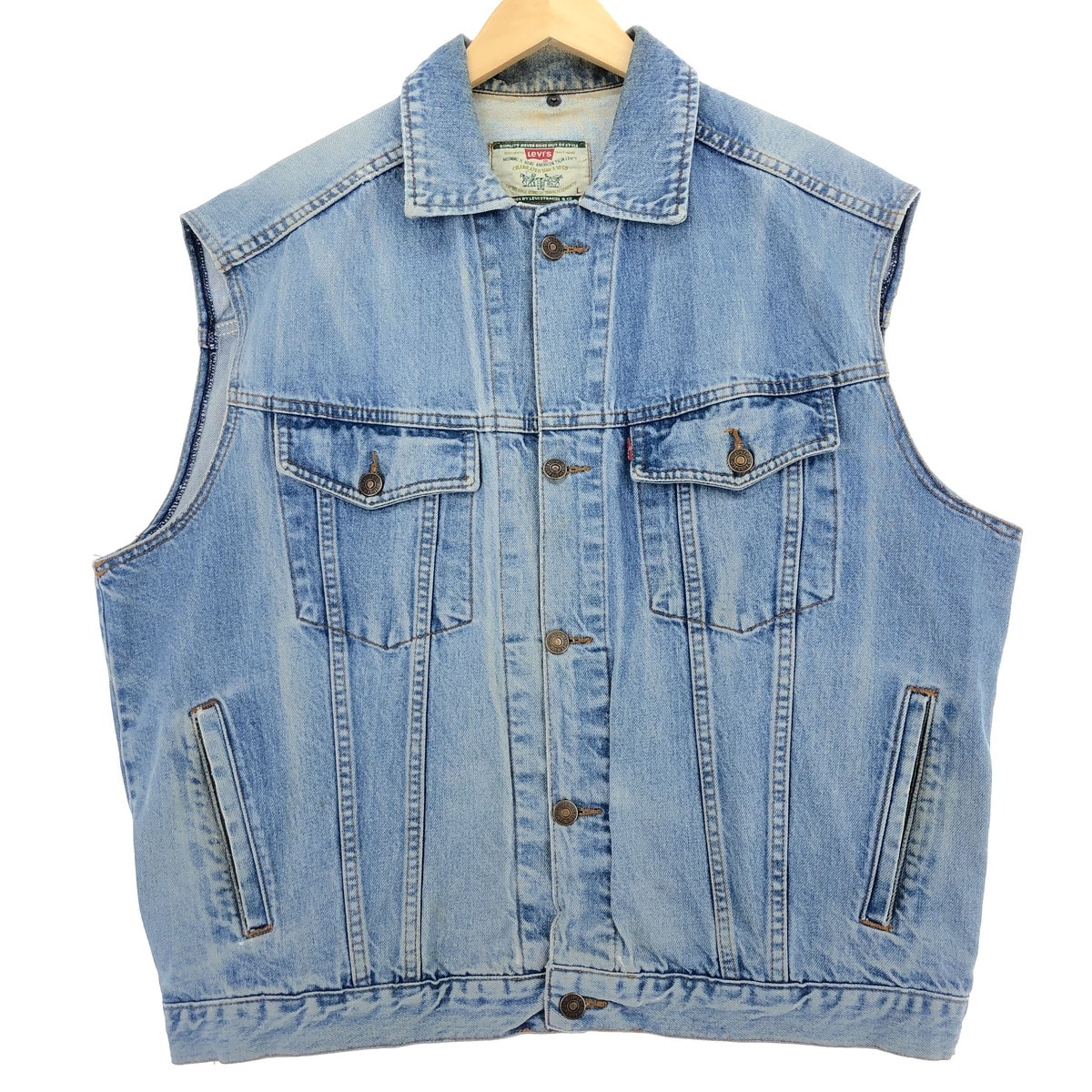 古着 リーバイス Levi's デニムベスト メンズL/eaa461239