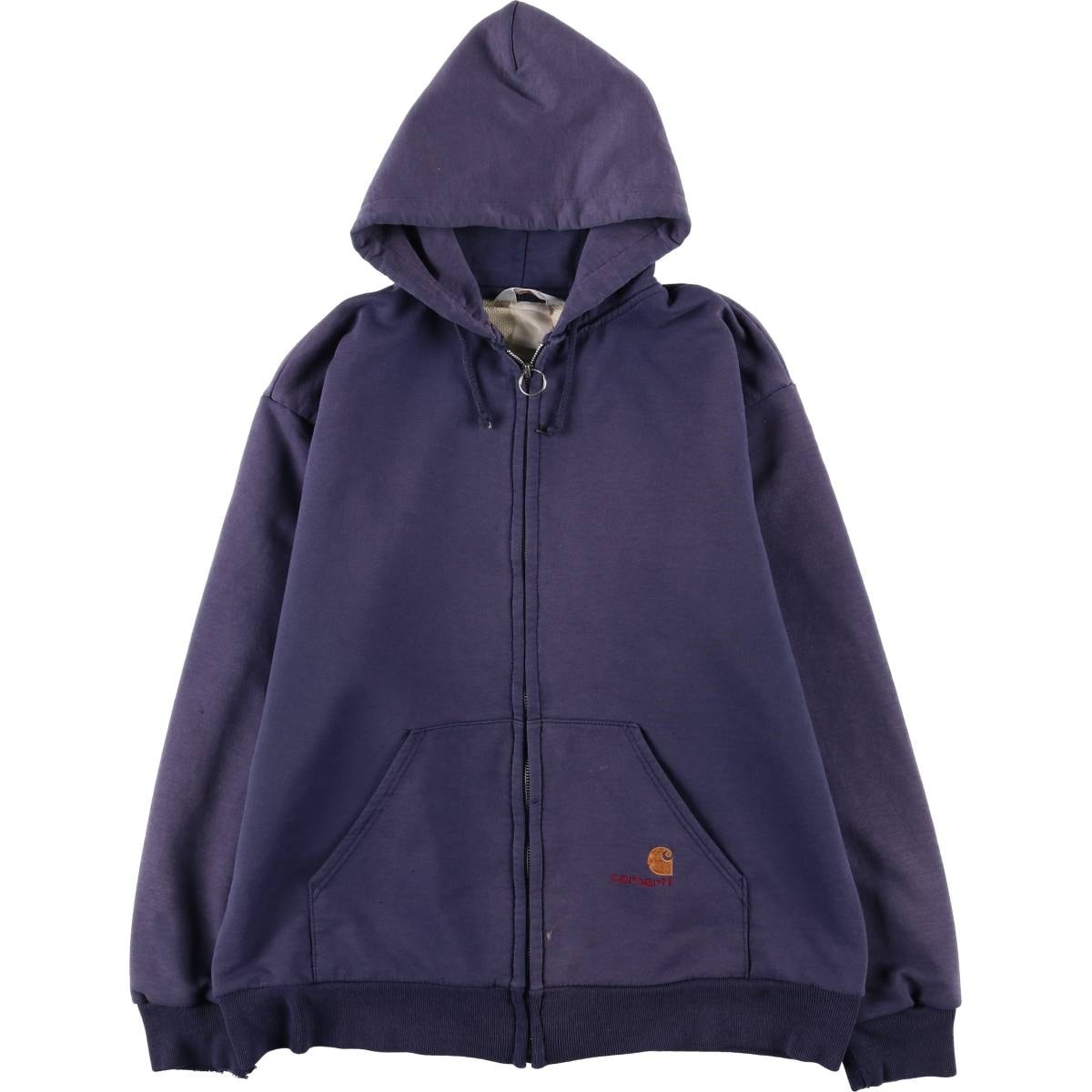 古着 カーハート Carhartt rugged outdoor wear サーマルライナー スウェットフルジップパーカー メンズXL相当/eaa596745