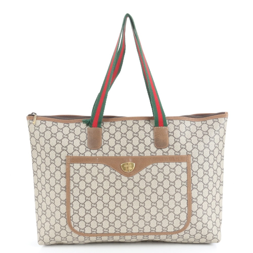 ■美品 グッチ オールド グッチ プラストート バッグ