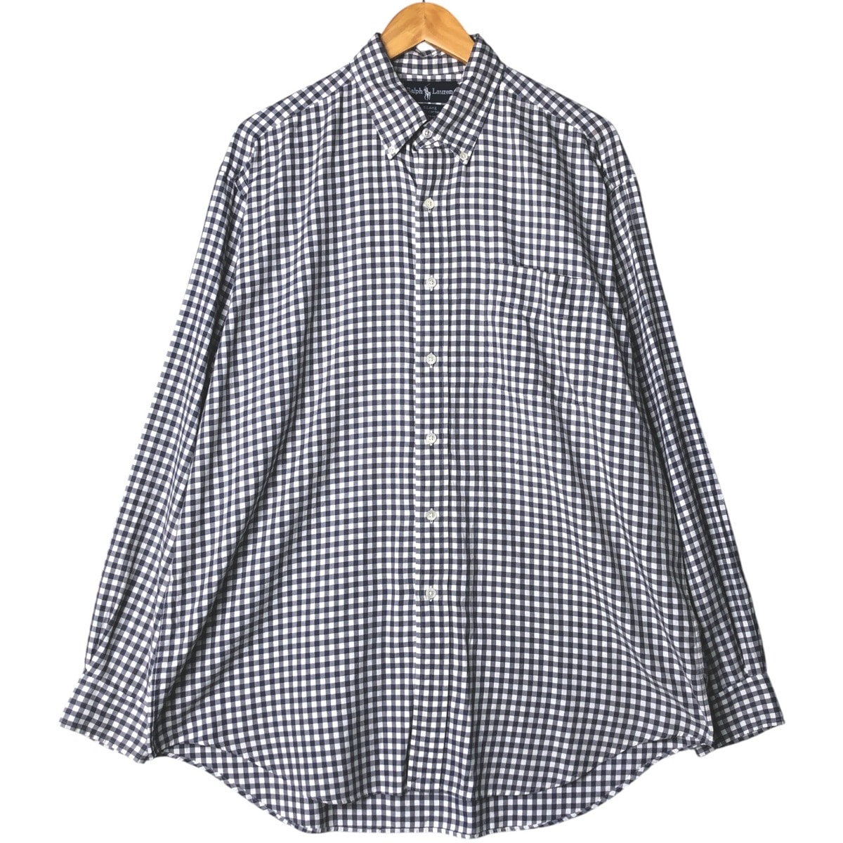 古着 ラルフローレン Ralph Lauren BLAKE ギンガムチェック 長袖 ボタンダウンチェックシャツ メンズL相当/eaa575217
