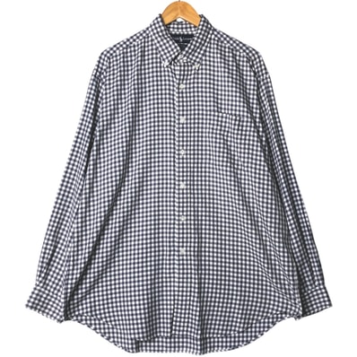 古着 ラルフローレン Ralph Lauren BLAKE ギンガムチェック 長袖 ボタンダウンチェックシャツ メンズL相当/eaa575217