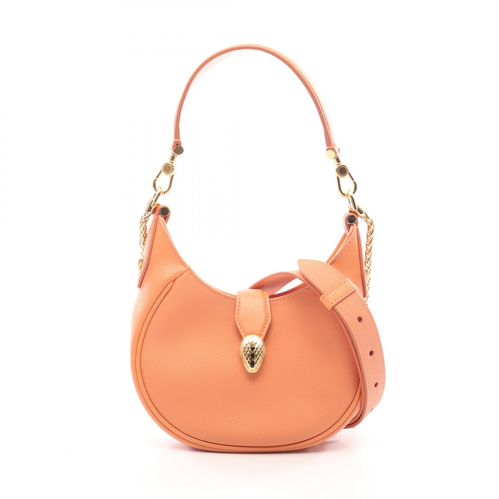 ブルガリ BVLGARI セルペンティ エリプス スモール 2WAY ショルダーバッグ バッグ レザー レディース ピンク系 【中古】