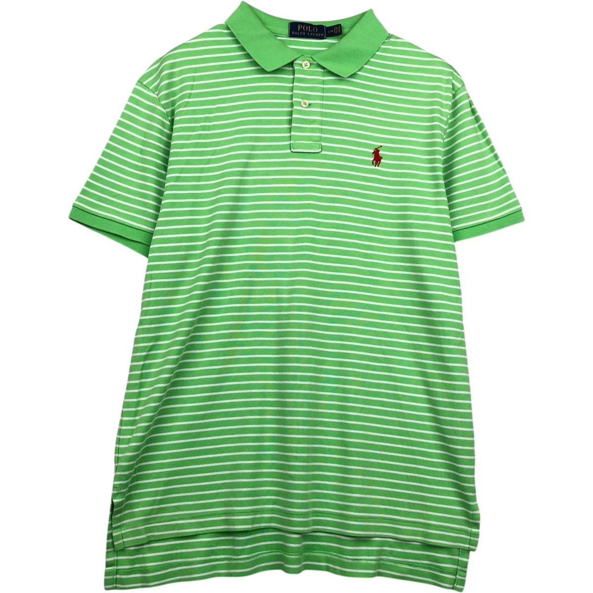 古着 ラルフローレン Ralph Lauren POLO RALPH LAUREN 半袖 ボーダー ポロシャツ メンズL相当/eaa644279