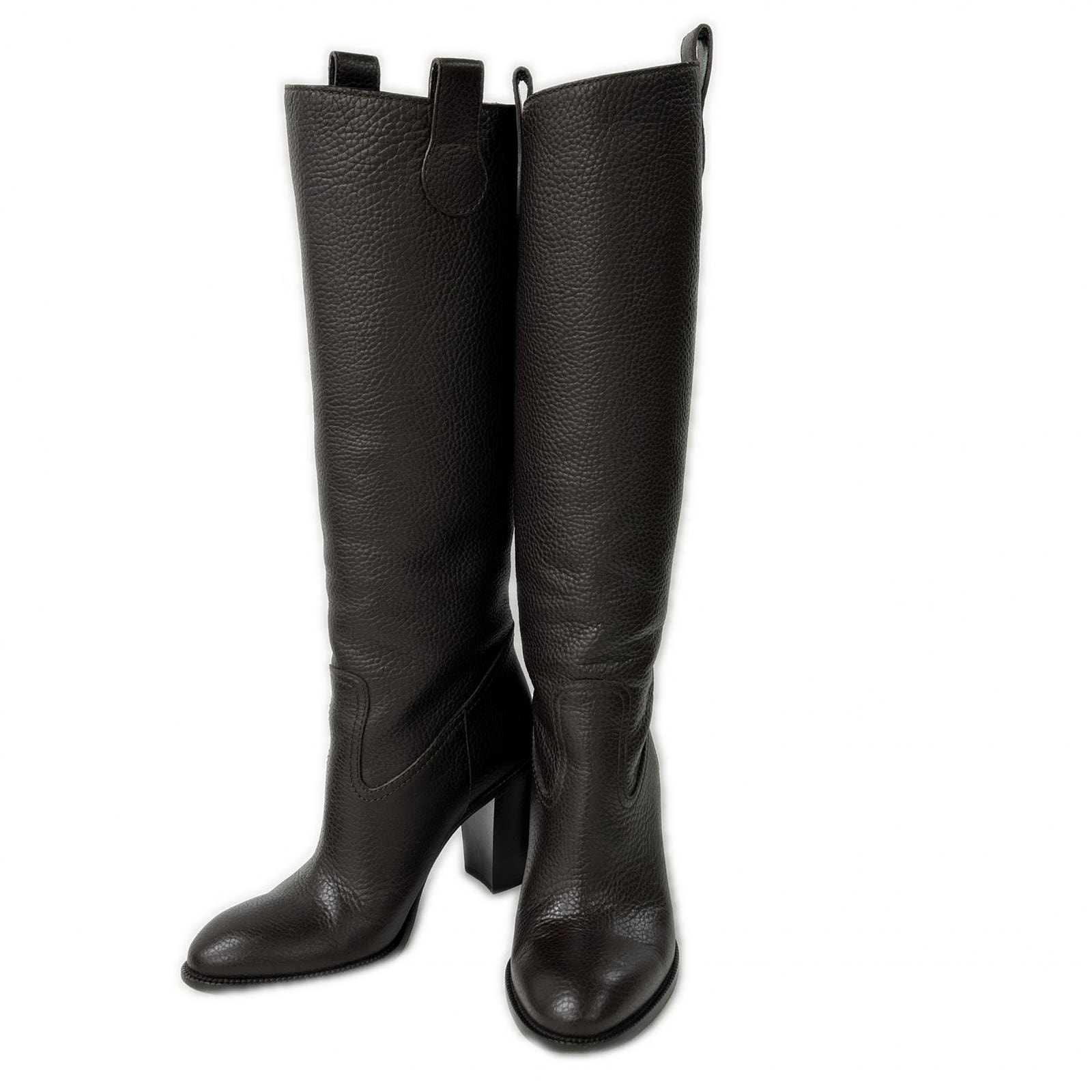 グッチ 317032 チャンキーヒール ロングブーツ 35 1/2