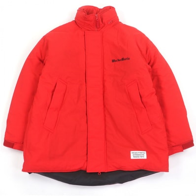 未使用品 ワコマリア ダウンジャケット MONSTER PARKA レッド