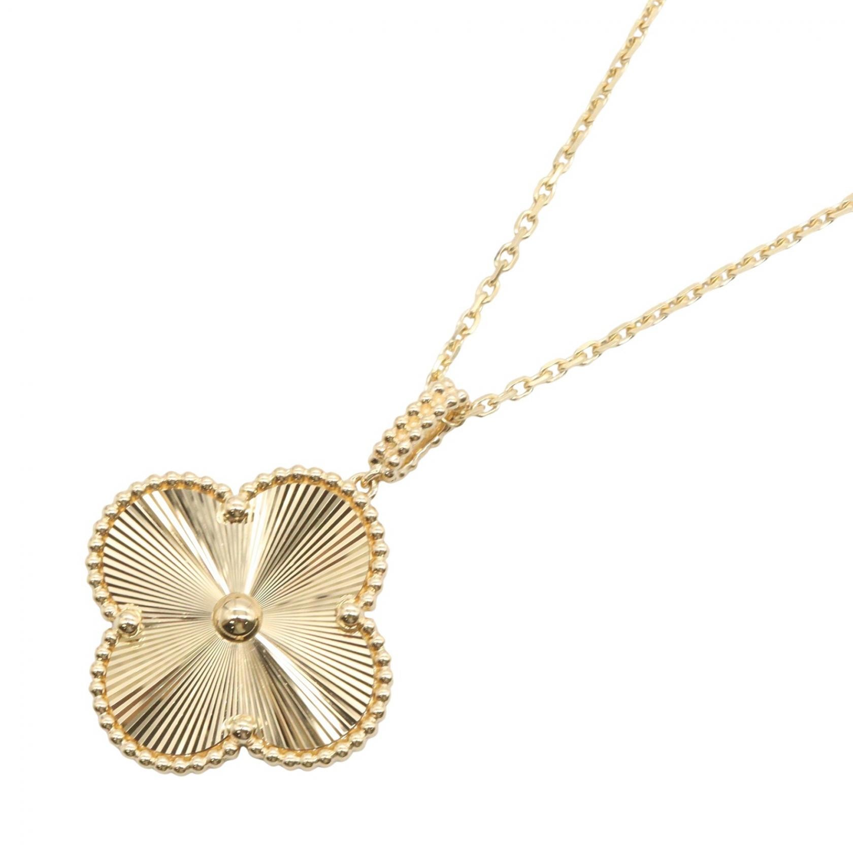 ヴァンクリーフ&アーペル Van Cleef & Arpels マジックアルハンブラ ロング ギョシェ ネックレス ネックレス ジュエリー K18(イエローゴールド) レディース ゴールド系 VCARP4KO00 【中古】
