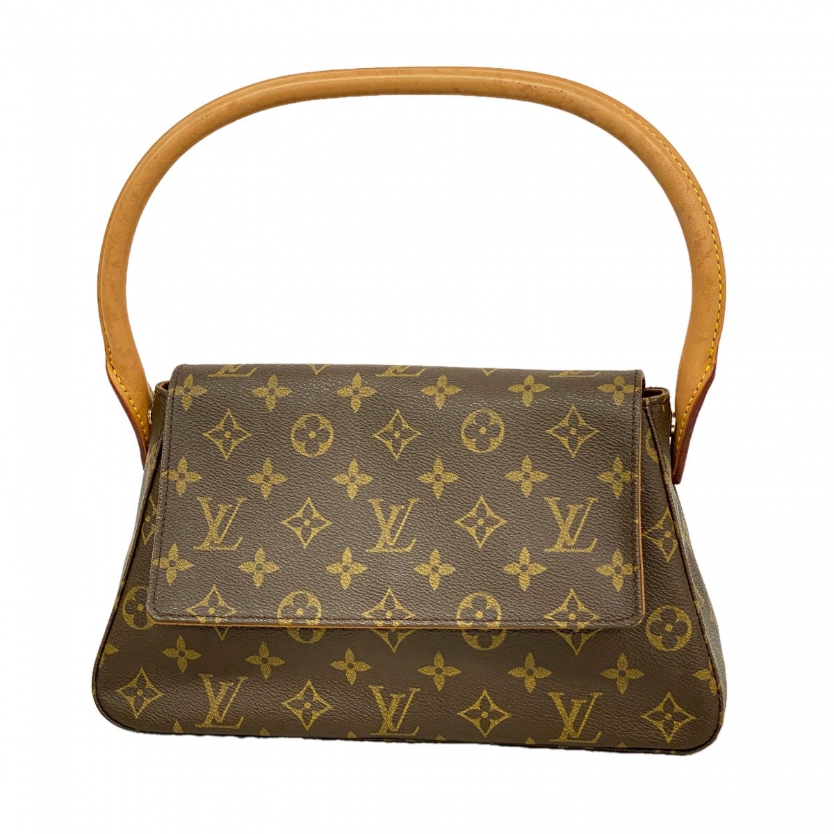 【6db1694-k】ルイヴィトン ショルダーバッグ モノグラム ミニルーピング M51147 ブラウン【中古】レディース
