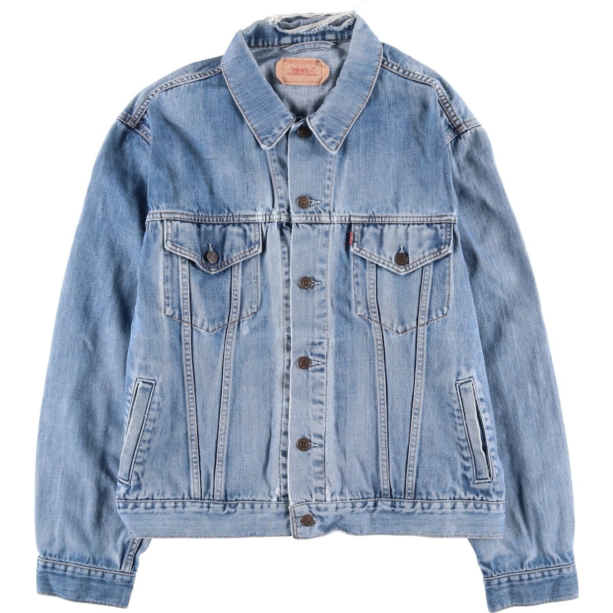 古着 00年代 リーバイス Levi's 70550-0414 ユーロモデル デニムジャケット Gジャン メンズXL相当/eaa618299