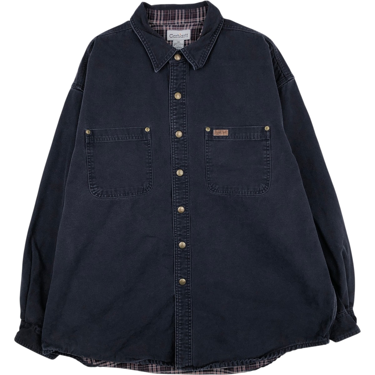 古着 カーハート Carhartt 長袖 ダックワークシャツ メンズXL相当/eaa631793
