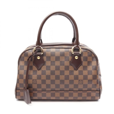 ルイ・ヴィトン LOUIS VUITTON ドゥオモ ダミエエベヌ ハンドバッグ バッグ PVCコーティングキャンバス レザー レディース ブラウン系 N60008 【中古】