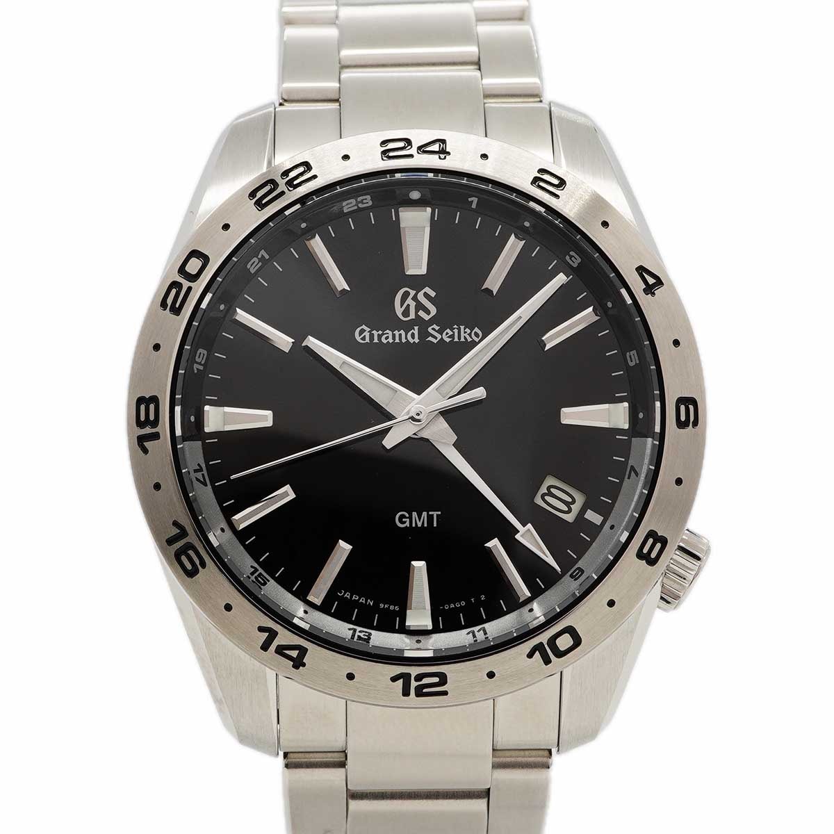 【6wdb0109】セイコー グランドセイコー SBGN027/9F86-0AK0 黒文字盤【中古】腕時計 メンズ