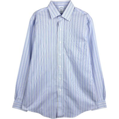 古着 ブルックスブラザーズ Brooks Brothers Est.1818 REGENT マルチストライプ 長袖 ストライプシャツ メンズM相当/eaa662851