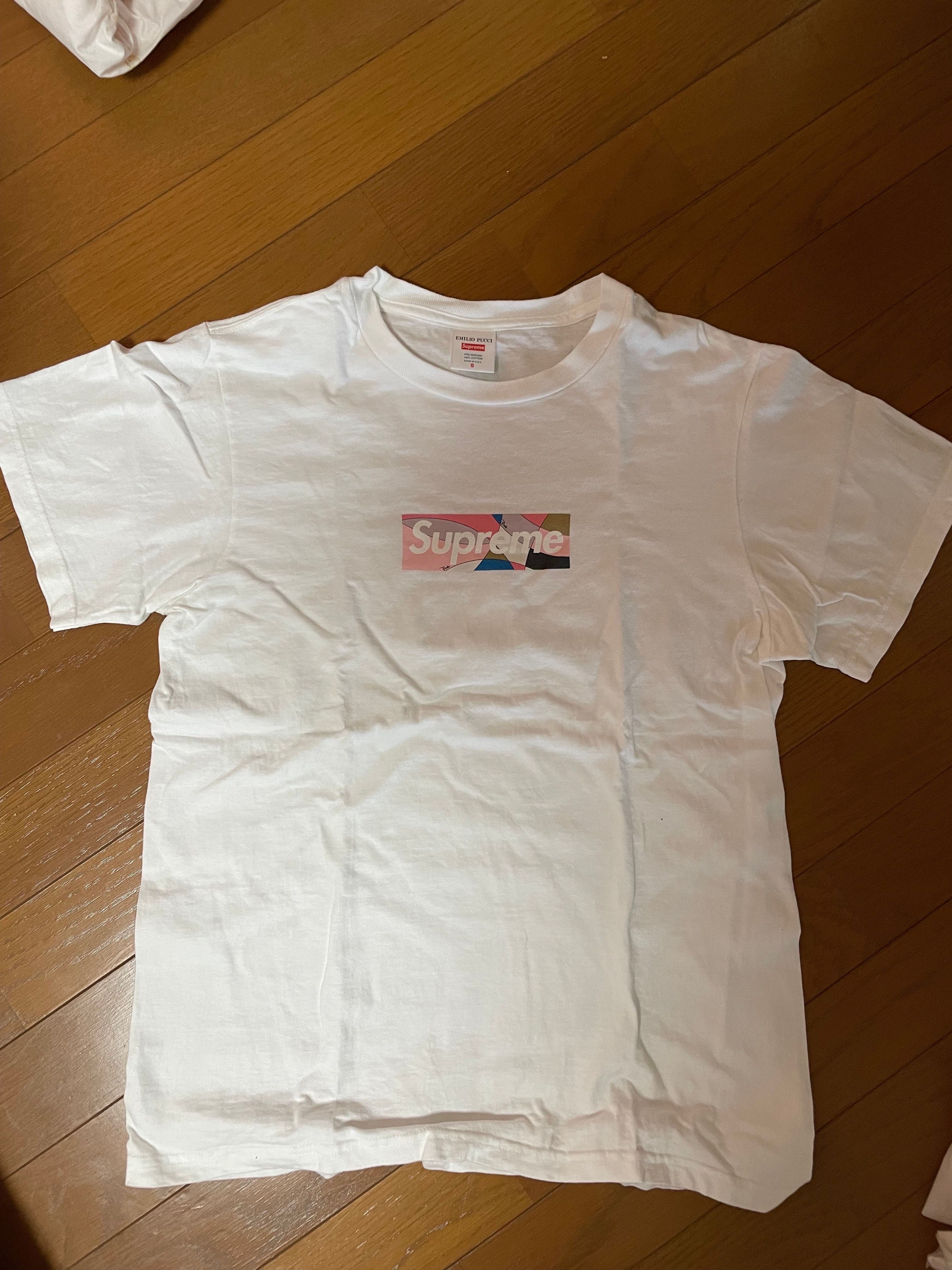 Supreme / Emilio Pucci® Box Logo Tee "White/Pink"