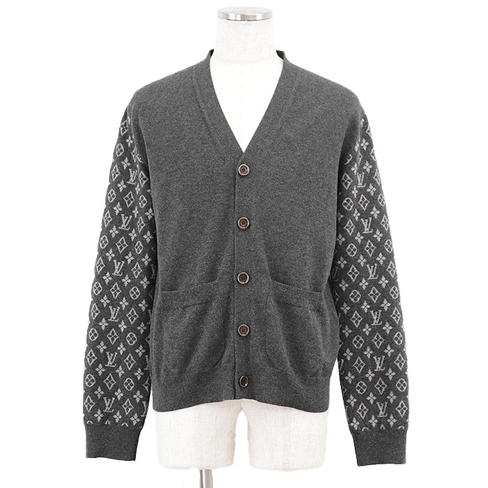 【新品同様】 ルイ・ヴィトン 2023SS カーディガン ニット メンズ グレー M LOUIS VUITTON