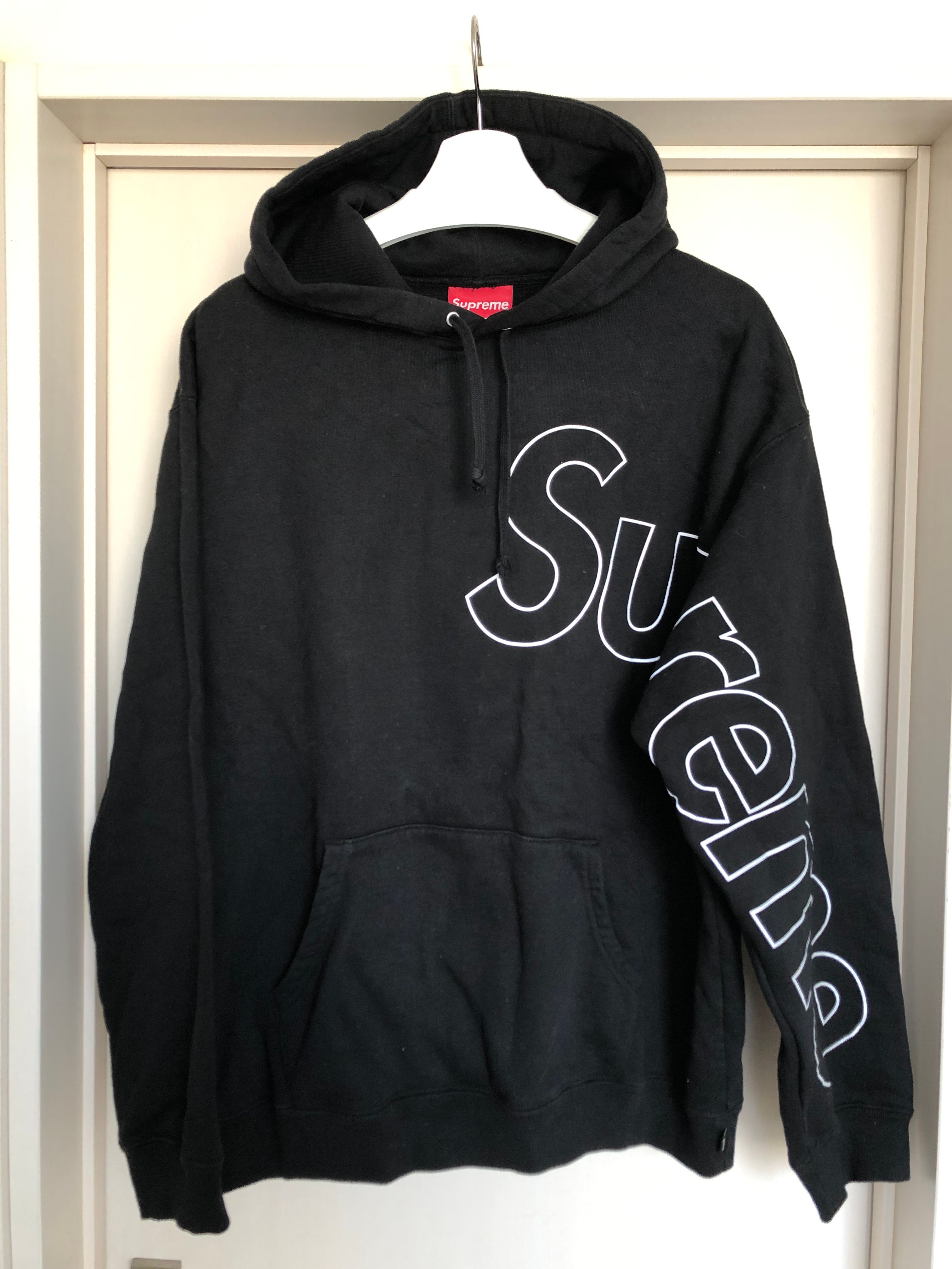 Supreme Reflective Hooded Sweatshirt "Black"